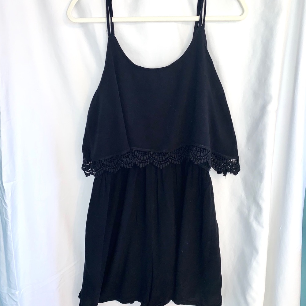 NWOT Black Romper!